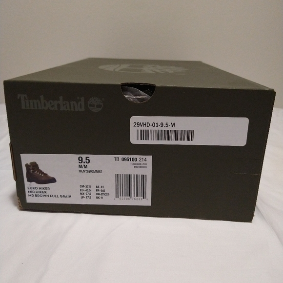 Timberland Euro Md Brown Leather Hiking Boots - Picture 4 of 14